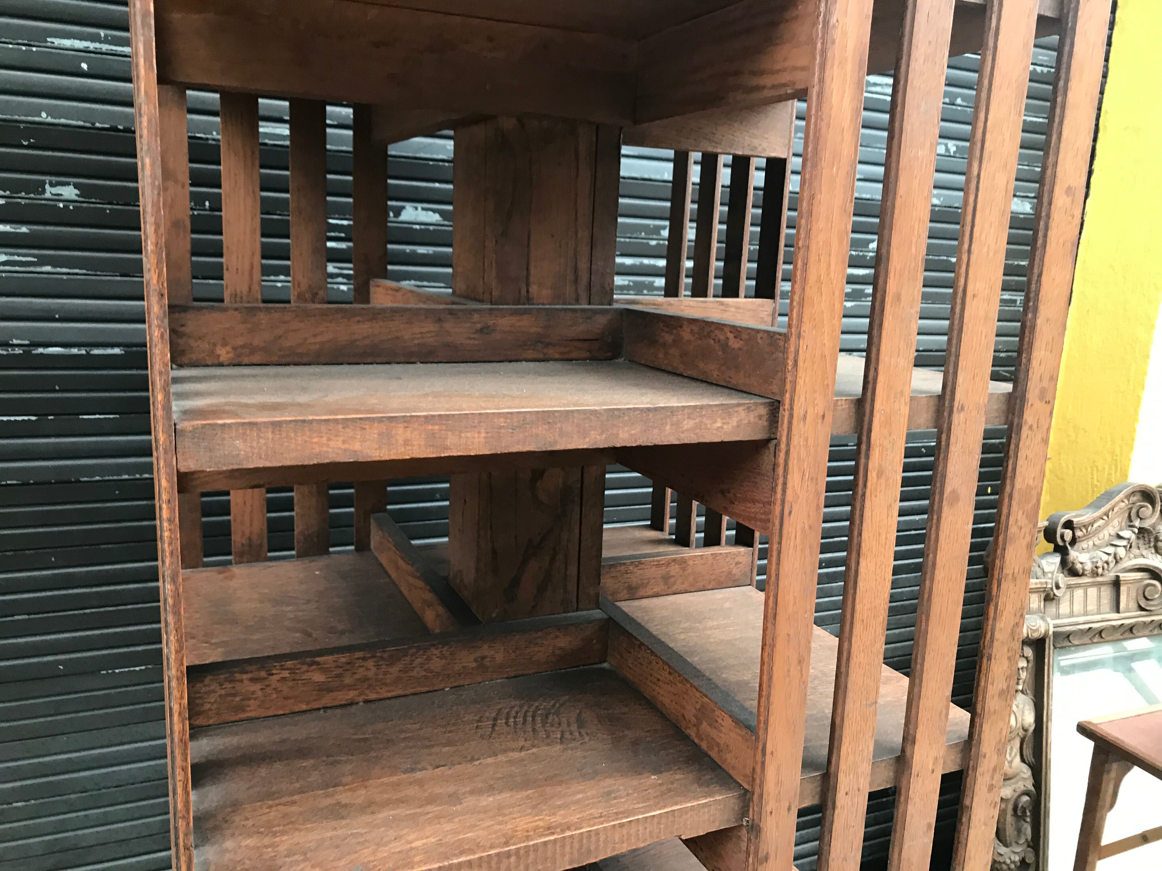 Library rotating oak 190 cm