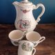 Cafetière et tasses de Sarreguemines modèle Obernai