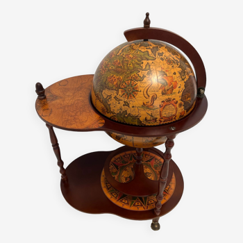 Bar cart vintage globe