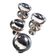 Set of 6 vintage stainless steel ice cream cups Letang Remy 1970