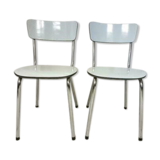 Set of 2 kitchen chairs formica