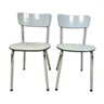 Set of 2 kitchen chairs formica