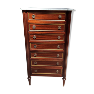 Semainier in mahogany Louis XVI style