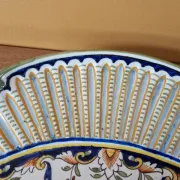 Important oval dish in faience from Boulogne-sur-Mer - Géo Martel
