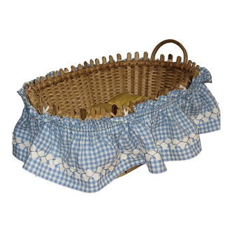 Wicker doll bed