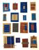 Collage bleu et beige