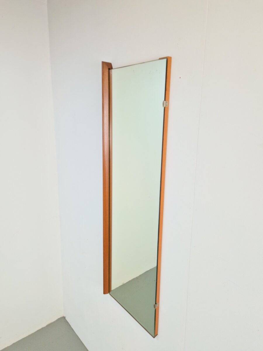 Mid-Century Scandinavian Rectangular Teak Mirror, 1960s
