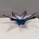 Murano Glass bowl with "leaf" shape in blue/purple/pink/transparent colors
