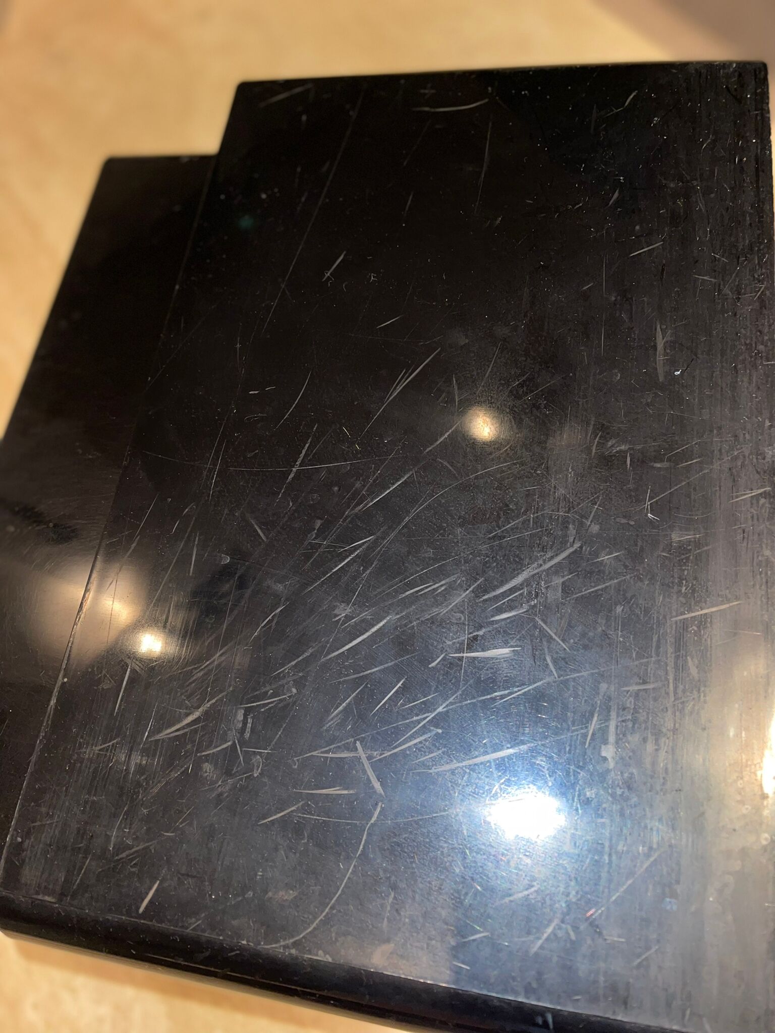 Black magazine holder "Kartell" by Giotto Stoppino, Italy 1970