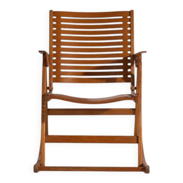Vintage folding rocking chair Rex by Niko Kralj – Slovenia, circa 1970.
