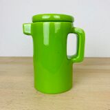 Green ceramic teapot 50s vintage