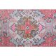 Vintage Turkish Oushak Handmade Wool Cotton Pink Runner 88x273