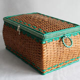 Rattan book box