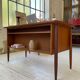 Scandinavian "boomerang" two-sided teak desk Midtjydsk Mobelfabrilk