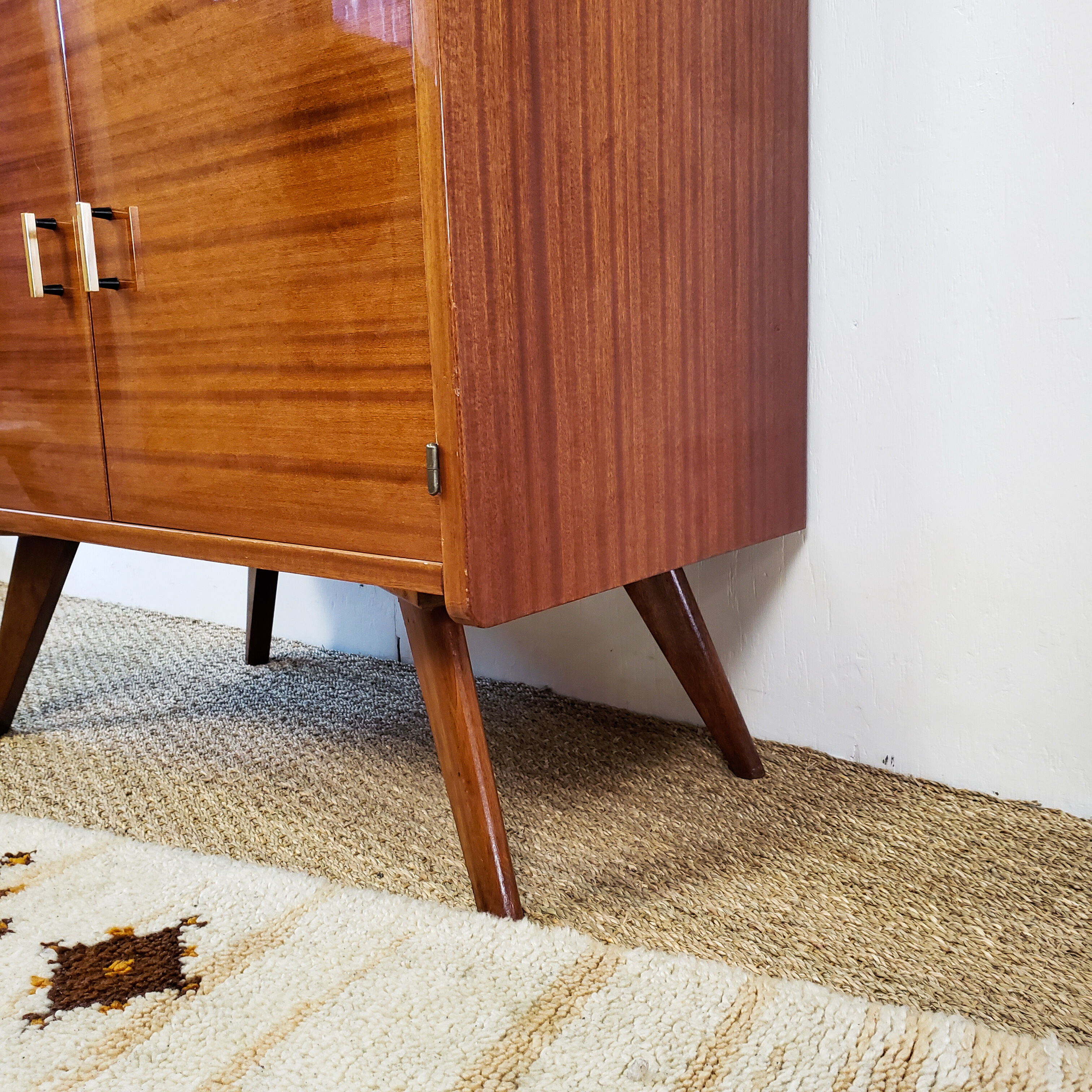 Vintage secretary with compass feet