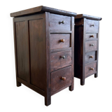 2 commodes, chevets en bois