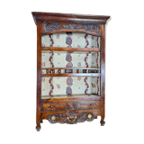 Verriau, Provençal Hanging Shelf in Walnut, Nîmes, 18th Century