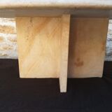 Natural travertine coffee table