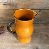 Vintage glazed ceramic pitcher