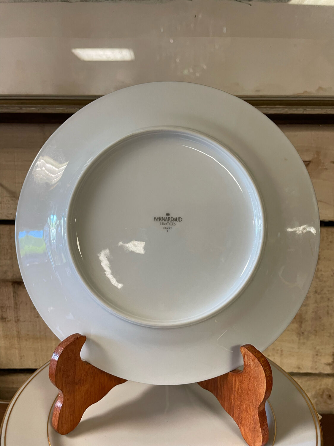 12 porcelain plate Limoges design Bernardaud