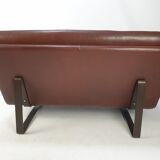 Vintage leather sofa by Kho Liang ie for Artifort, 1960s