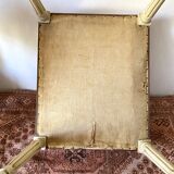 Louis XVI style stool, pink velvet