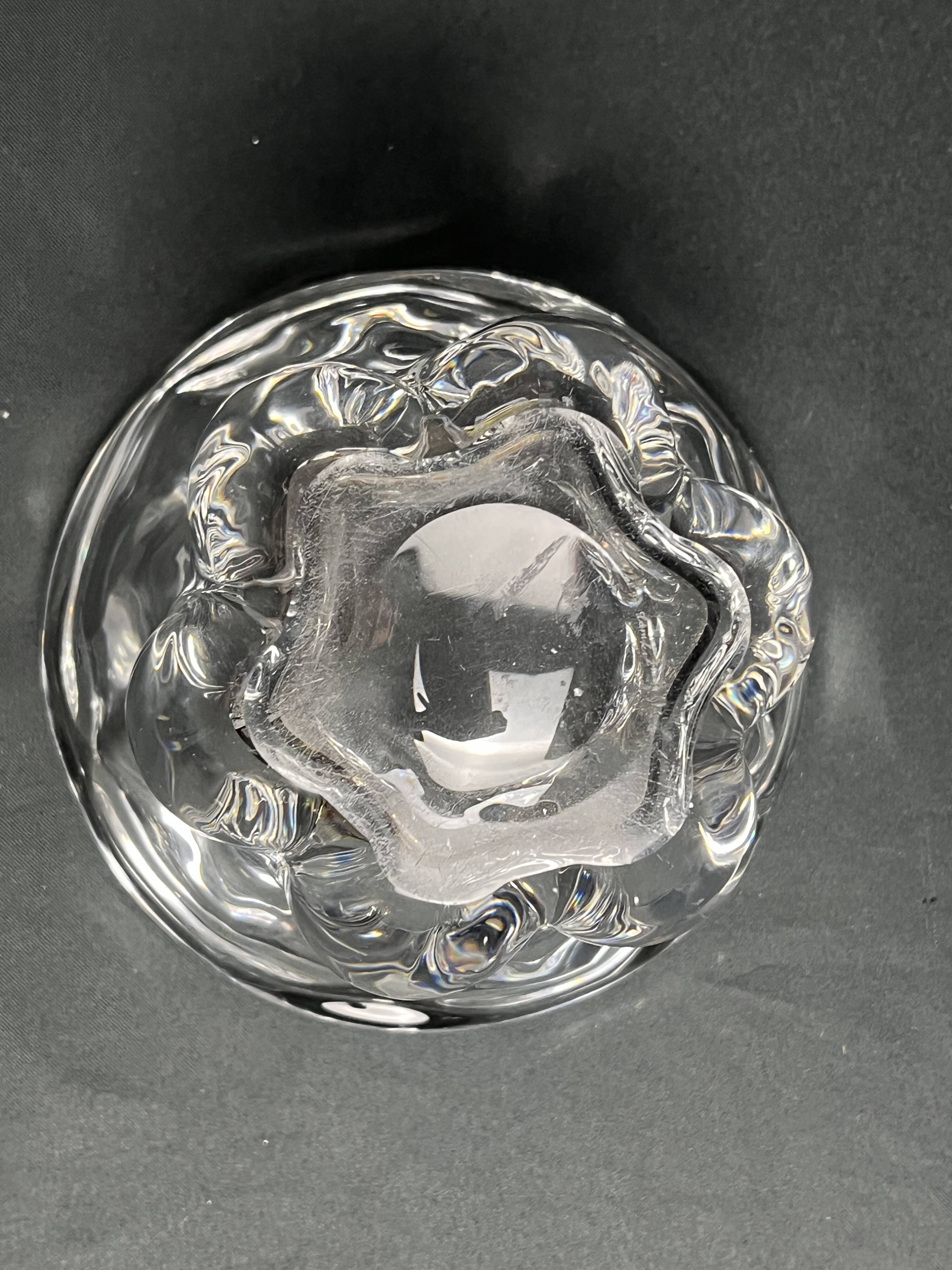 Vintage, small Val Saint Lambert crystal vase, 20th century
