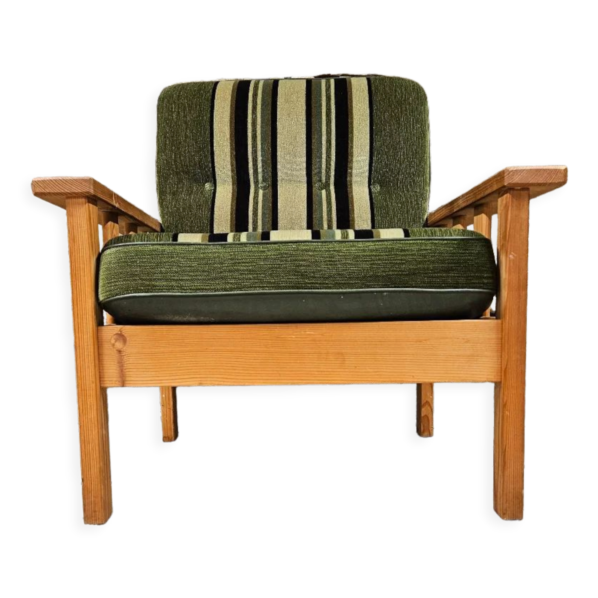 Pine fireside chair 1970