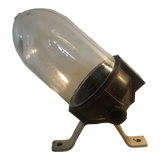 Bakelite courtyard or factory wall lamp with its glass