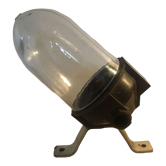 Bakelite courtyard or factory wall lamp with its glass