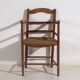 2 fauteuils en chêne et corde, vers 1900