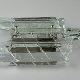 Wall lamp Wall Sconce Fischer Leuchten Germany Ice Glas Design