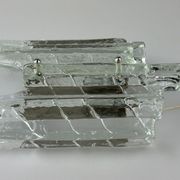 Wall lamp Wall Sconce Fischer Leuchten Germany Ice Glas Design