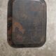 Large antique painted tin tray