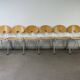 6 Mikado chairs 1800, stackable, design by Walter Leeman for Kusck&co.