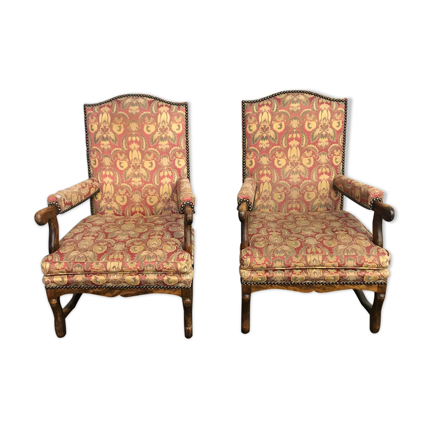Pair of armchair Louis III
