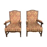Paire de fauteuil Louis III