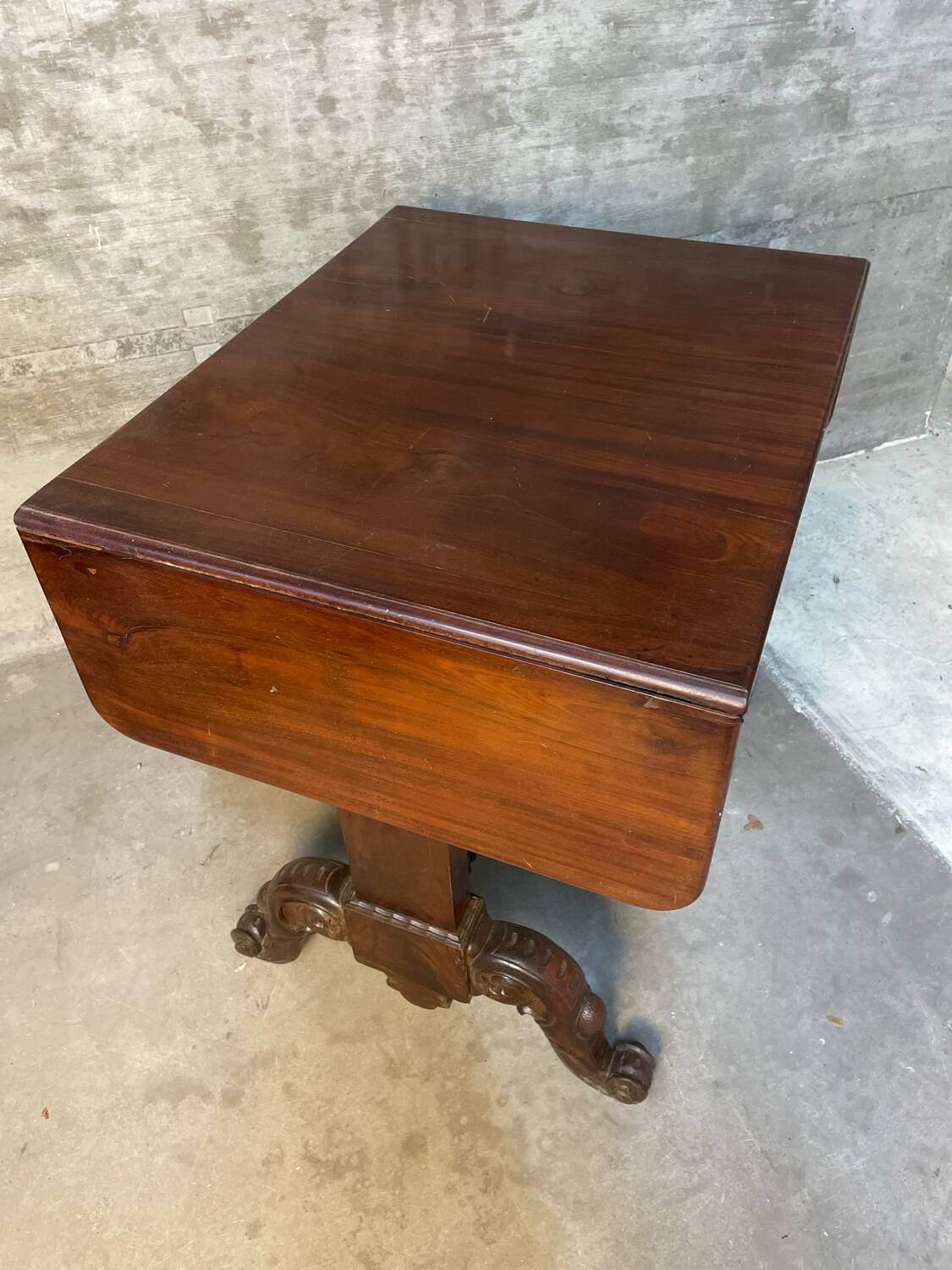 Writing table A Regency Irish carved mahogany writing table circa 1800