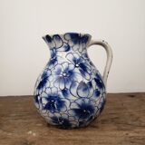 Pichet fleurs bleues