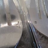 12 silver-plated oyster forks by Christofle Rubans Louis XVI