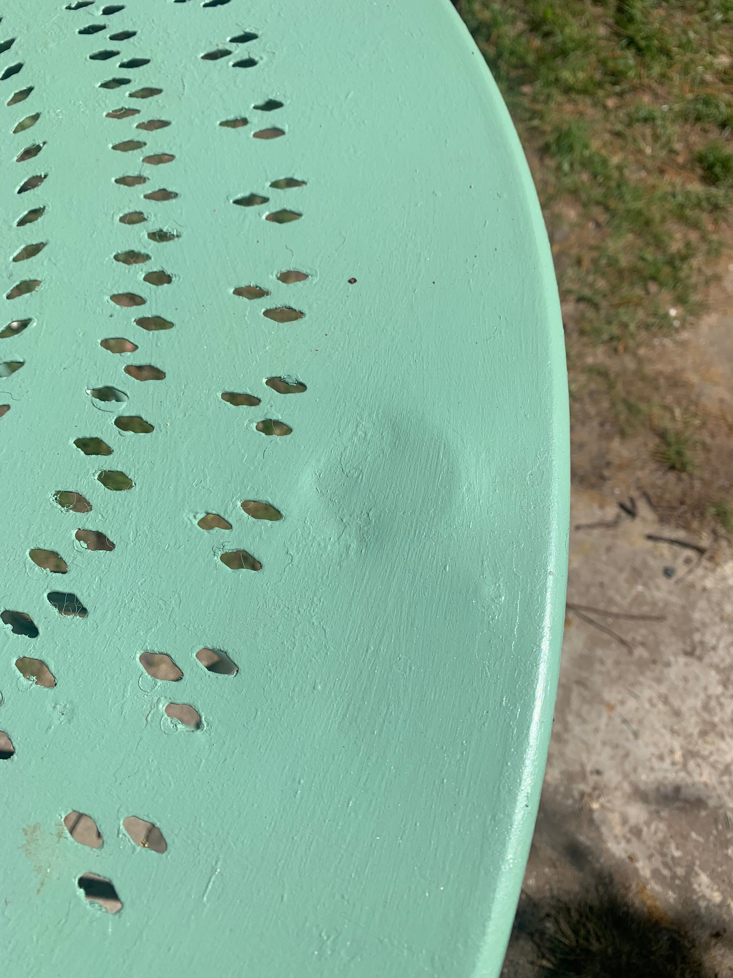 Provence green wrought iron garden room