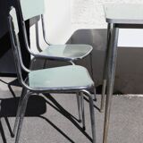 Formica water green table and chairs set