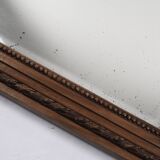 Grand miroir ancien 65cm, cadre en bois sculpté