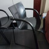 Thonet S320 black chairs