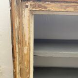 One-door stripped pine sideboard