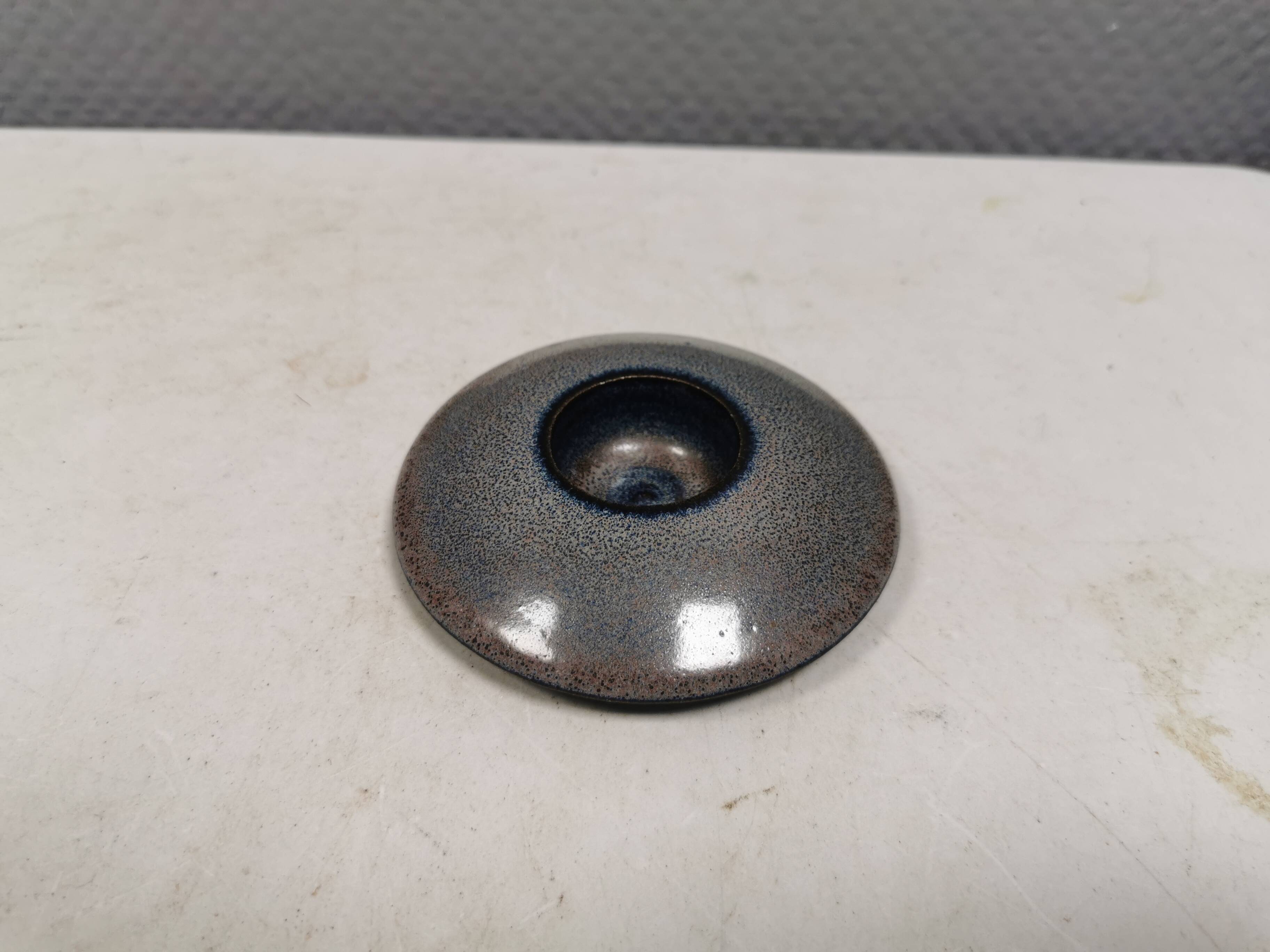 Little ceramic tea-light holder, made by M, Denmark, 1990s