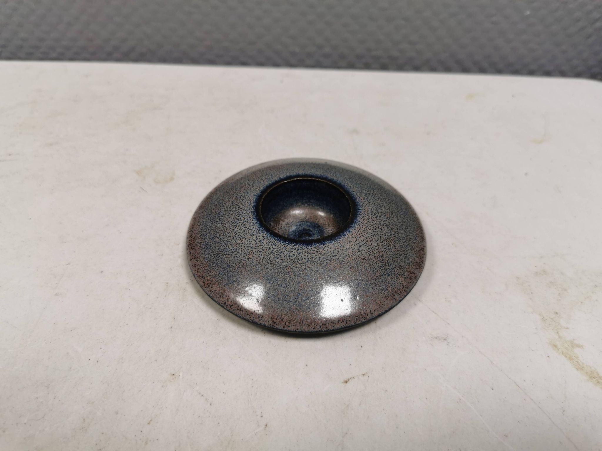 Little ceramic tea-light holder, made by M, Denmark, 1990s