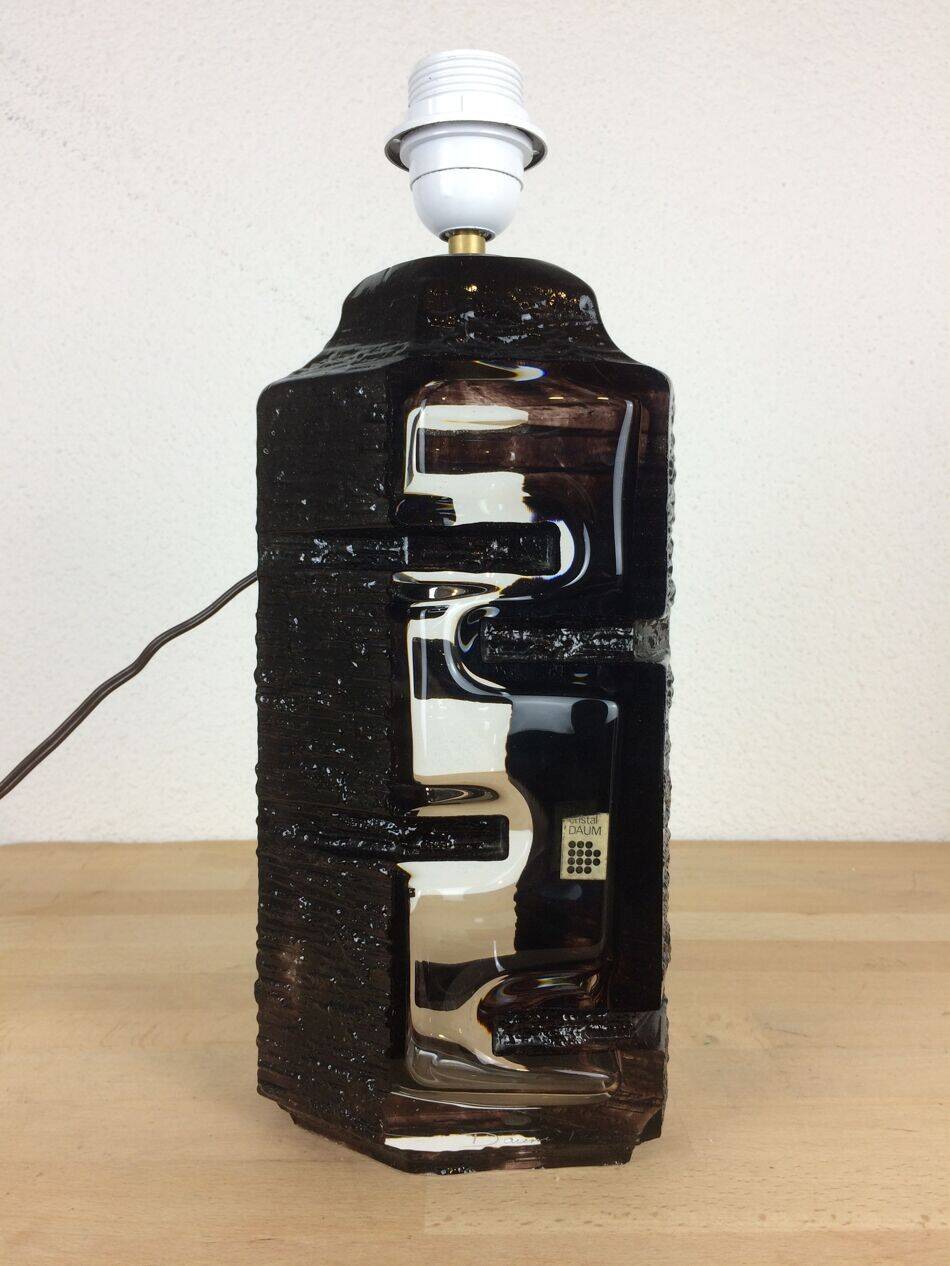 Lampe en cristal par César Baldaccini pour Daum, modèle Argos