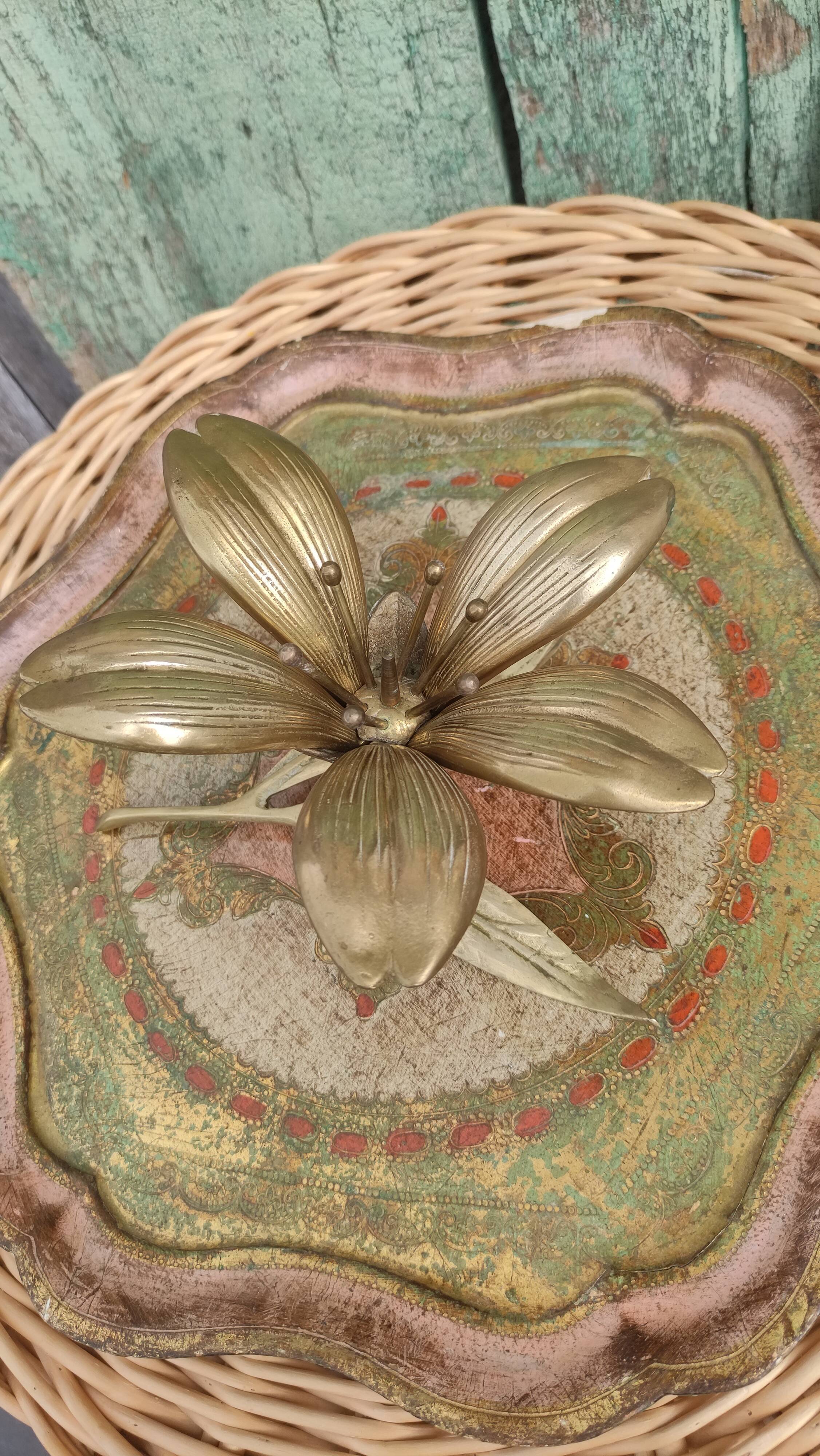 Vintage brass ashtray