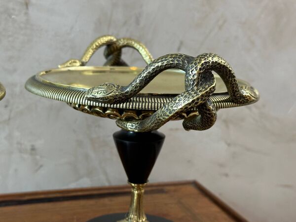 Paire de cassolettes de pharmacie